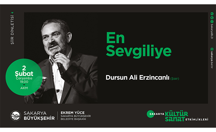 Büyükşehir kültür sanat etkinliklerinin konuğu Dursun Ali Erzincanlı — haber görseli
