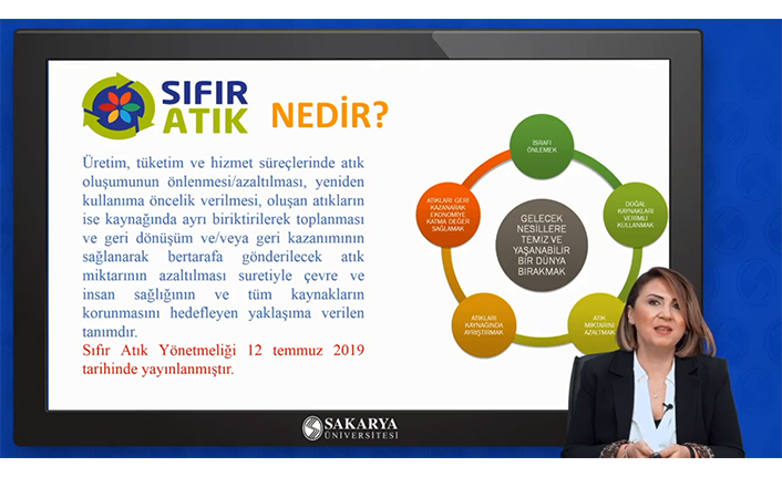 SAÜ’de Çevrimiçi Sıfır Atık Eğitimi Verildi — haber görseli