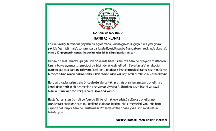 Baro’dan donarak ölen göçmenler hakkında açıklama — haber görseli