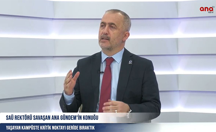 SAÜ Rektörü Savaşan, Canlı Yayında Merak Edilen Soruları Cevapladı  — haber görseli