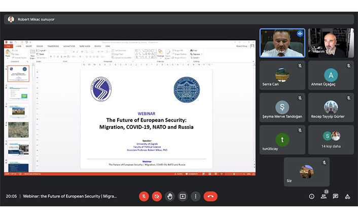 SAÜ’de “Avrupa Güvenliğinin Geleceği” Webinarı Düzenlendi — haber görseli