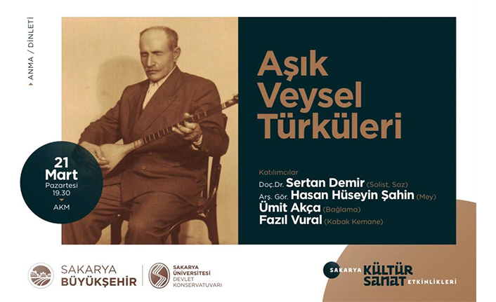 Aşık Veysel türküleriyle AKM’de anılacak — haber görseli