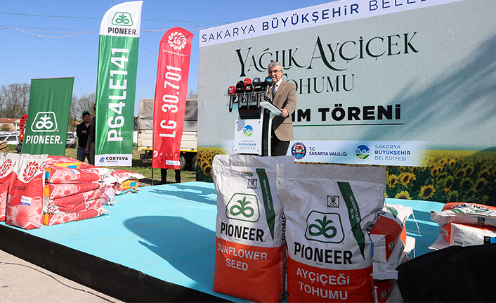 Üreticiye 10 bin 640 kilogram yağlık ayçiçeği tohumu desteği — haber görseli