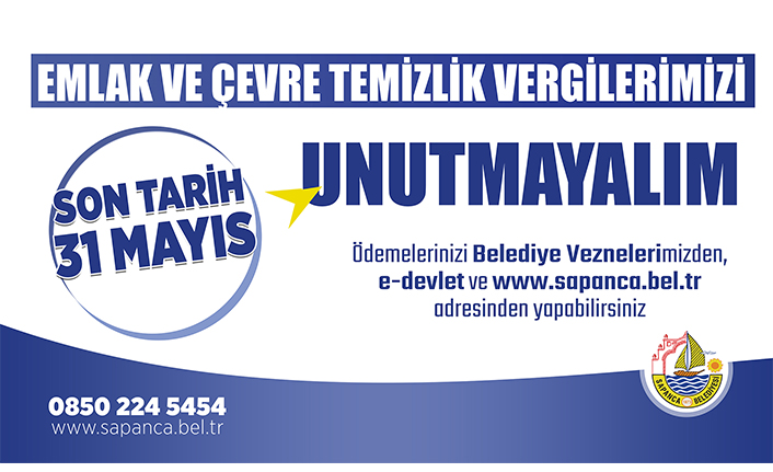 Emlak Vergisi Ödemesinde 1. Taksit için Son Tarihi, 31 Mayıs 2022 — haber görseli