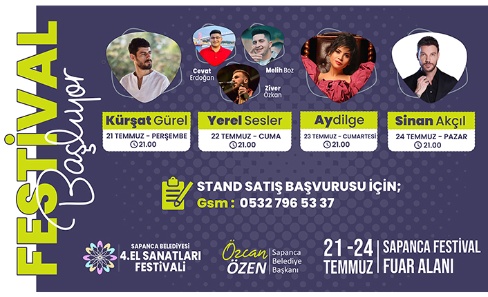 Sapanca 4. El Sanatları Festivalinde 4 Gün Konser — haber görseli