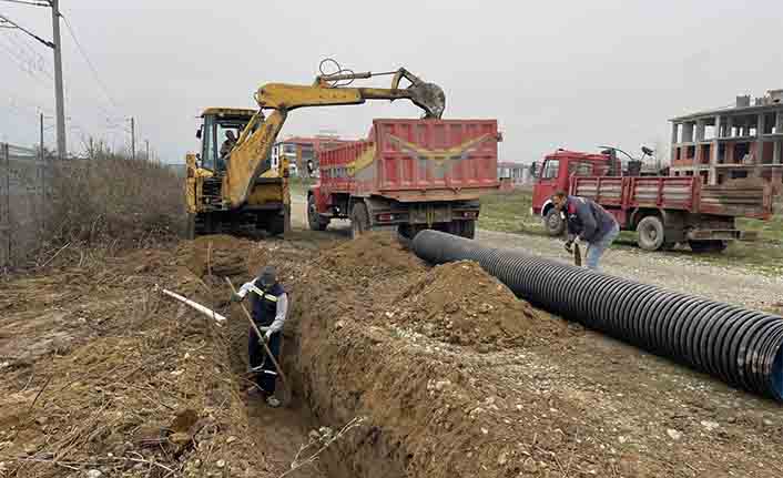 Arifiye Belediyesinden 1200 Metre uzunluğunda yeni yağmur suyu hattı — haber görseli