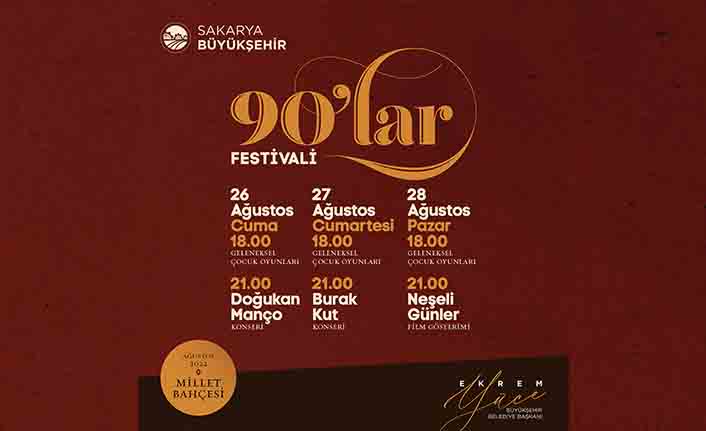 90’lar festivali Millet Bahçesi’nde — haber görseli