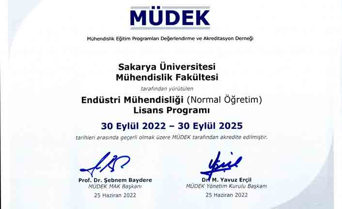 SAÜ Mühendislik Fakültesi Kalitesini Yeniden Tescilledi — haber görseli
