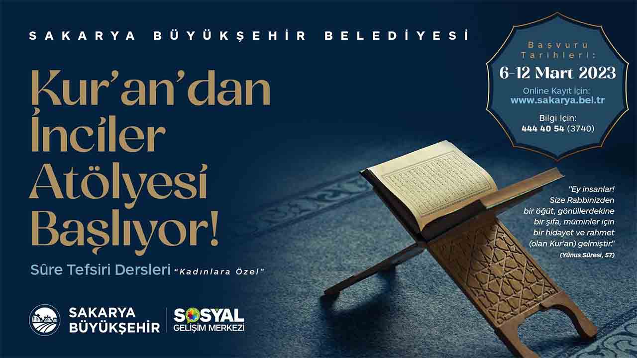 Kur’an’dan İnciler Atölyesine kayıtlar başladı — haber görseli