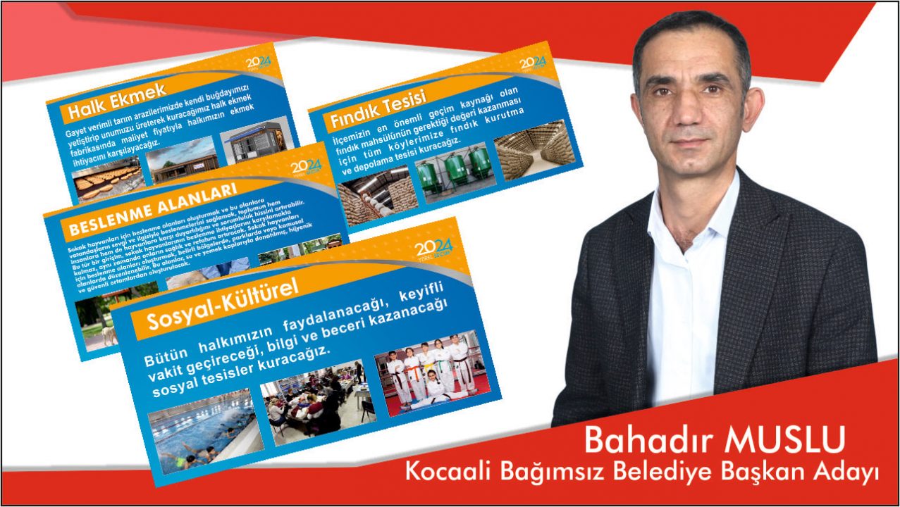 Kocaali Bağımsız Belediye Başkan Adayı Bahadır MUSLU projelerini açıkladı — haber görseli