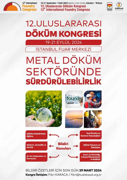 12. Uluslararası Döküm Kongresi’ne SUBÜ desteği — haber görseli