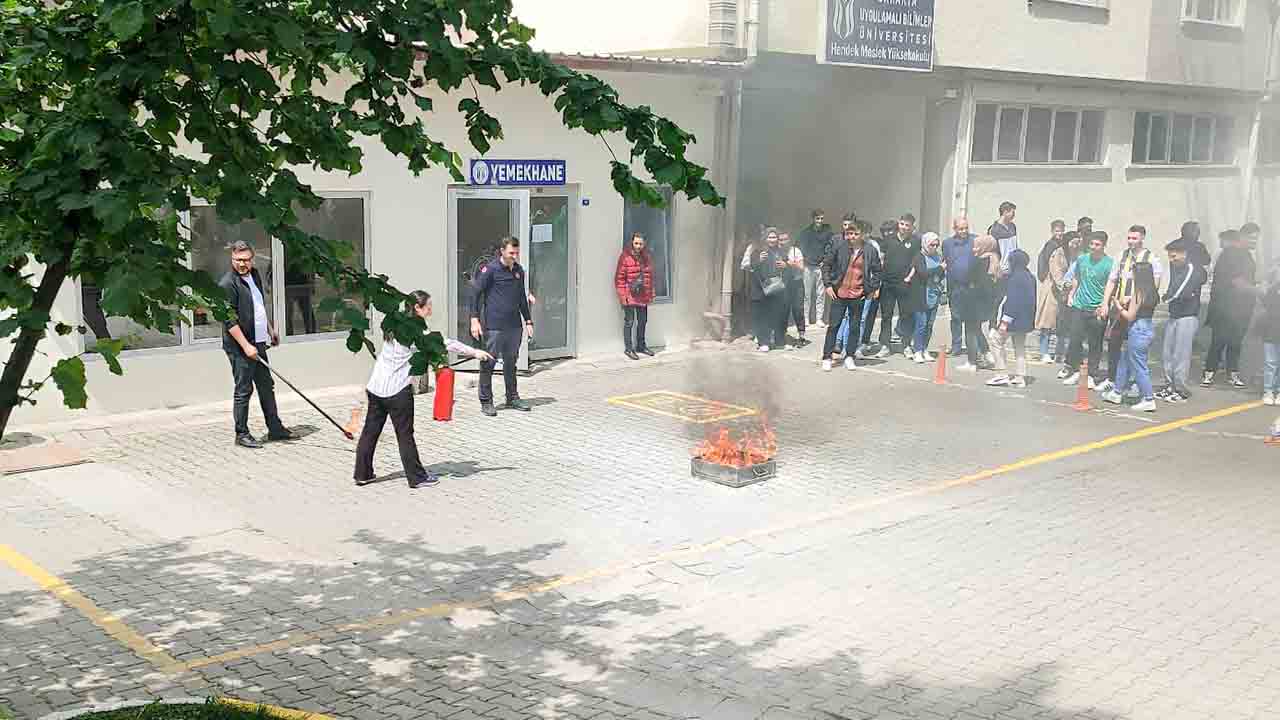 Büyükşehirden yangın eğitimi aldılar — haber görseli