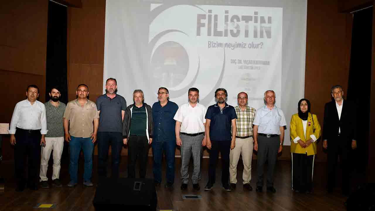 İshak Sarı, "Filistin bizim neyimiz olur" Konulu konferansa katıldı — haber görseli