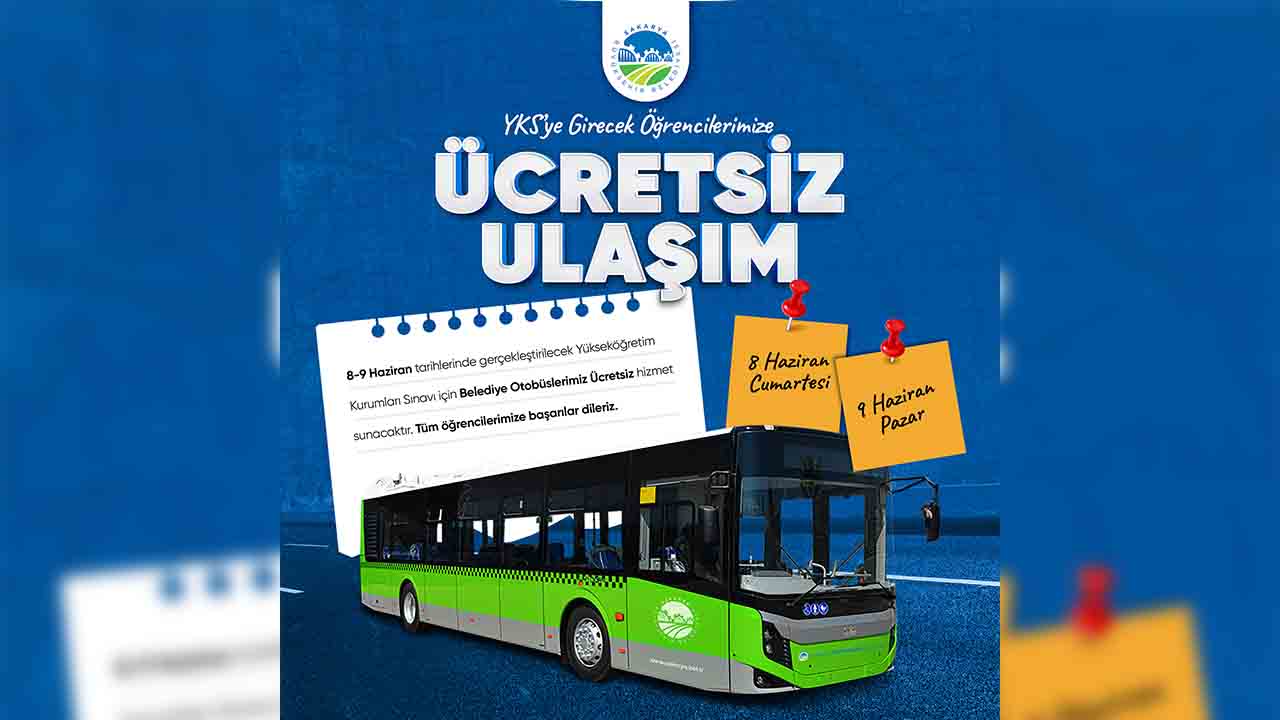 Büyükşehir YKS’ye girecek öğrencilere ücretsiz ulaşım hizmeti sunacak — haber görseli