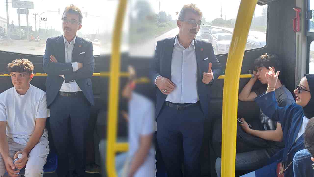 Erenler Belediye Başkanı halkla iç içe: Otobüsle işe gidiyor — haber görseli