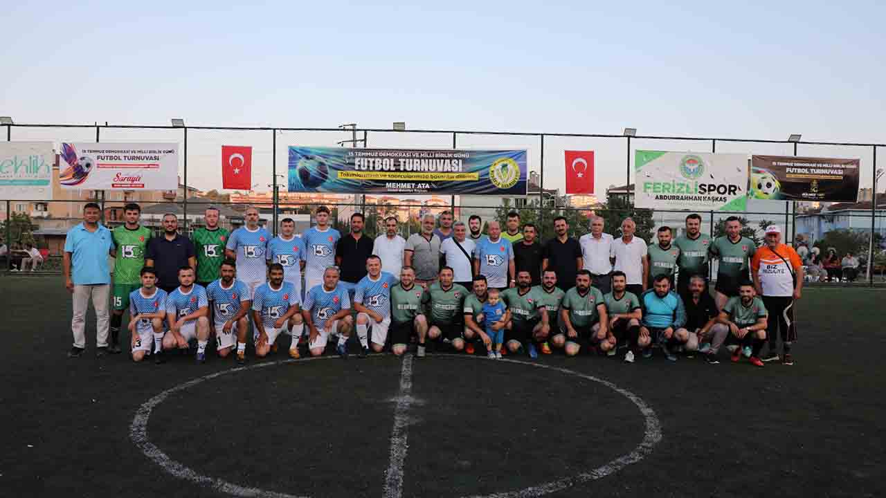 Ferizli’de 15 Temmuz Demokrasi ve Milli Birlik günü Futbol turnuvası başladı — haber görseli