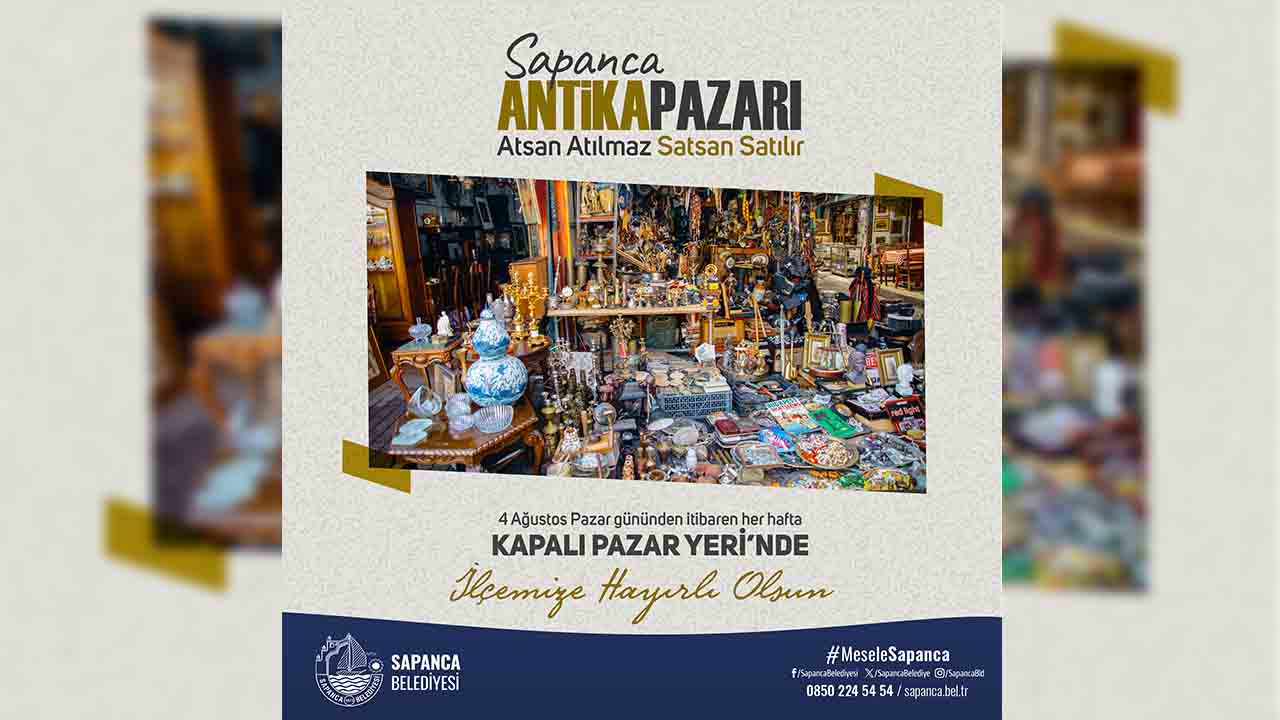Sapanca Antika Pazarı açılıyor — haber görseli