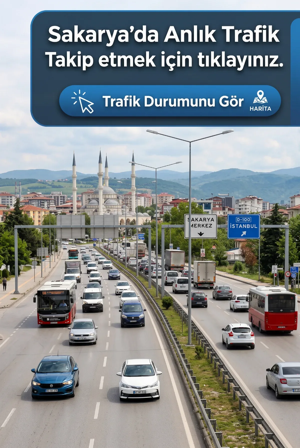 Sakarya'da Anlık Trafik