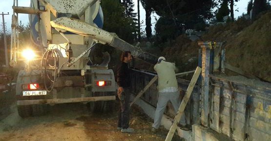 Mahalle mezarlığına yeni duvar — haber görseli