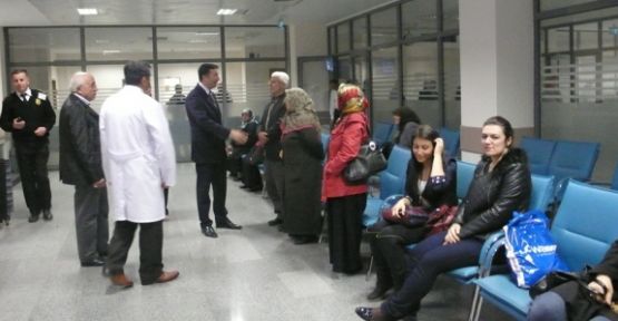Vekil Hasan Ali Çelik; hastane ve hastaları ziyaret etti — haber görseli